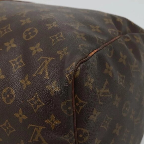 LOUIS VUITTON Monogram Keepall 55 Boston Bag M41424 LV Auth BD1436 - Picture 4 of 16